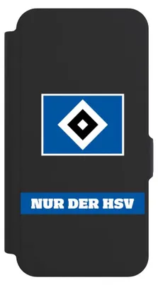 Produktbild von NIVOCASE Klapphülle für Samsung Galaxy A57 5G  Handyhülle aus Kunst Leder NIVOflip schwarz HSV Hamburger SV Statement