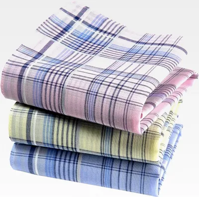 Produktbild von Taschentücher für Damen, Premium, 100 % gekämmte Baumwolle, 35 cm x 35 cm, 3-teilig, sortiert