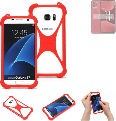 Produktbild von K-S-Trade Handy-Hülle kompatibel mit Lava Blaze NXT Schutz-Hülle Bumper Silikon Schutz Hülle Cover Case Silikoncase Silikonbumper TPU Softcase