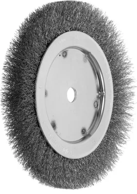 Obrázek produktu pro Lessmann Jednořadý kulatý kartáč INOX drát 0,30 mm, průměr kartáče x šířka kartáče: 200 x 16 mm