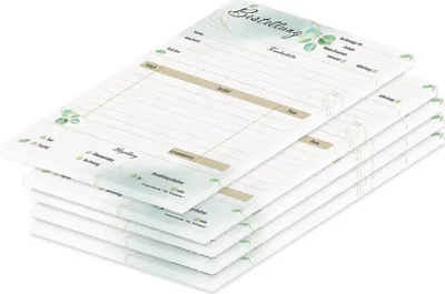 Produktbild von PRICARO Bestellannahmeblock "Eukalyptus", A5, 5 Stück