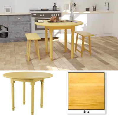 Obrázek produktu pro Jídelní stůl malý, 60 x 75 cm (Ø x V) olše, kulatý vintage kuchyňský stůl, industriální design, vintage hnědočerný jídelní stůl stůl do jídelny stůl do obývacího pokoje kuchyňský stůl