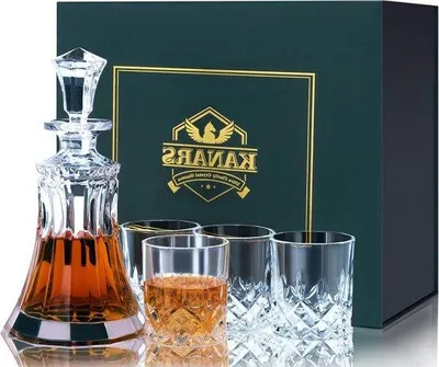 Produktbild von Kristall Whisky Set 5 Stuks, 550 ml, Loodvrije, Geschenkdoos