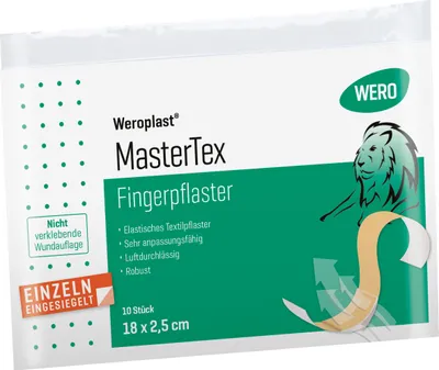 Produktbild von Weroplast MasterTex Fingerpflaster 12 x 2 cm, 50 Stk/Pkg