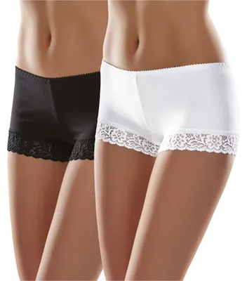 Produktbild von Merry Style Damen Boxershorts MSGAB55 ((2Pack) Schwarz/Weiß, 38 (Herstellergröße: M))