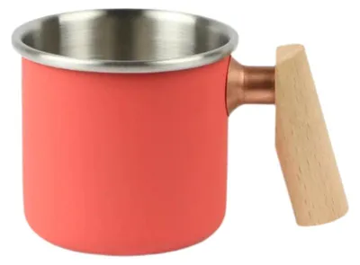 Produktbild von Emaille-Becher – Camp-Becher Trinkbecher – Kalas-Serie – 400 ml – Farbe Rot