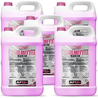 Obrázek produktu pro Nemrznoucí směs do chladiče, červená, 25 l, AF12+, chladicí kapalina do -40 °C, pro automobily, připravená k použití, GiDeli