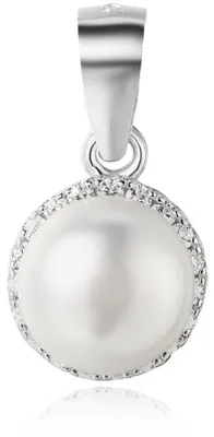 Image de Pendentif en argent avec perle d'eau douce AGH97