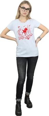 Produktbild von Disney - "Christmas Greetings" T-Shirt für Damen BI14834 (XL) (Grau)