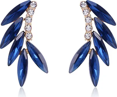 Image de Boucles d'oreilles Ines blue - Boucles d'oreilles avec cristaux