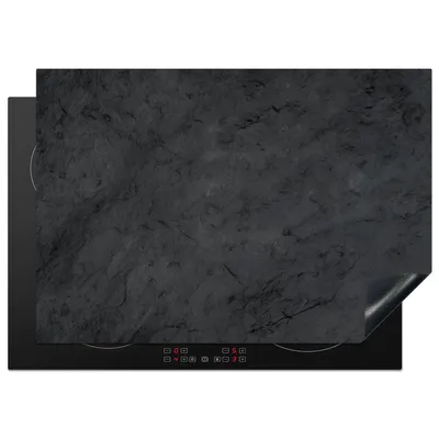 Produktbild von KitchenYeah© Herdabdeckplatte Grau - Zement - Beton - Industriell - Strukturiert , 75x52cm, Küche Deko, Glaskeramikkochfeld Herdabdeckung, Abdeckplatte fùr Kochfeld