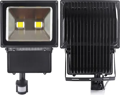 Produktbild von Greenmigo 100W LED Strahler Fluter + Bewegungsmelder Warmweiß warmweiss Objektbeleuchtung Außenstrahler Wandstrahler Flutlichtstrahler Scheinwerfer Gartenlampe IP65 85V-265V
