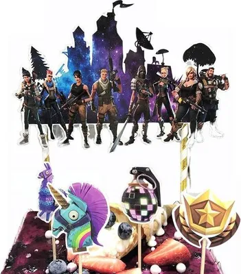 Obrázek produktu pro Zápich do dortu Fortnite 5ks - Cakesicq