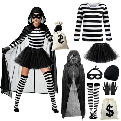Immagine prodotto di SolidKeus - Costume da donna con 8 accessori, ideale per carnevali e feste