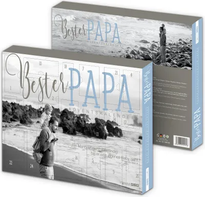 Produktbild von itenga Adventskalender gefüllt "Bester Papa" Fotomotiv