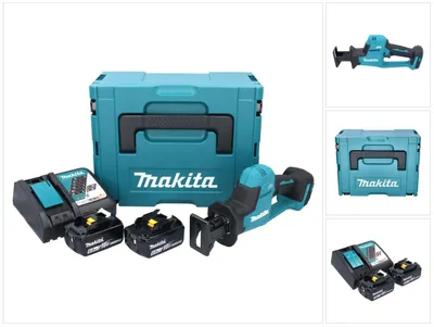 Immagine prodotto di Sega circolare a batteria Makita DJR189RGJ 18V Brushless + 2 batterie da 6,0Ah + caricabatterie + valigetta Makpac