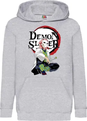 Produktbild von Kinder Kapuzenpullover Japan Manga Comics Anime Demon Anime Slayer Sabito Var-022 Sabito, 12-13 Jahr - 152 / Grau