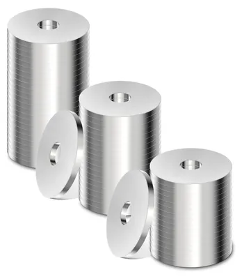 Produktbild von 25 Stück M4 x 25 mm Edelstahl-Unterlegscheiben A2, Edelstahl-U-Ringe