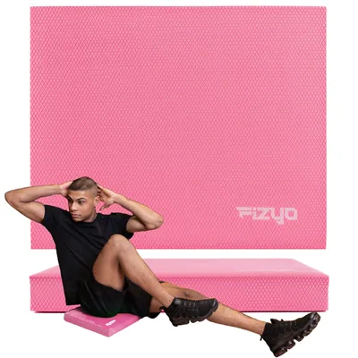 Produktbild von FIZYO Balance Pad, Rutschfeste Balance Matte, Schaumstoff für Yoga, Fitness, Pilates, Gleichgewichtsübungen, Koordinationskissen (Rosa)