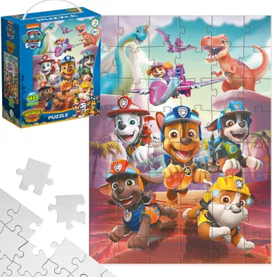 Produktbild von Paw Patrol Dinosaurier Puzzle 48 Teile Puzzle-Set für Kinder 200525