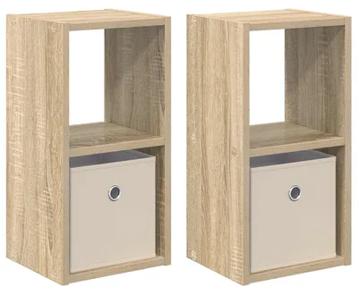 Produktbild von Eleganten-Stil Nachttisch, 2er Set, Beistelltisch,Modernes Design, Sonoma-Eiche 25,5x22x49,5 cm Holzwerkstoff - Nachttische & -schränke - Möbel26