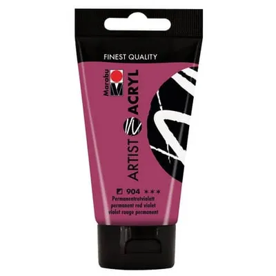 Produktbild von Marabu Artist Acryl, Permanentrotviolett 904, 75 ml