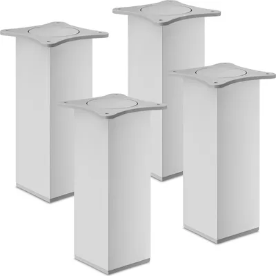 Produktbild von 4er Set Möbelfüße QUEBEC II II 200 mm Silber eloxiert