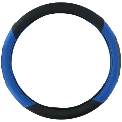Produktbild von All Ride Lenkradabdeckung für LKW Blau Schwarz Kunstleder