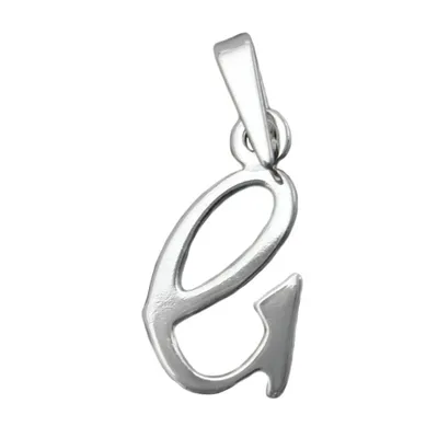 Produktbild von Anhänger 13x8mm Buchstabe G glänzend Silber 925 silber 13x8mm