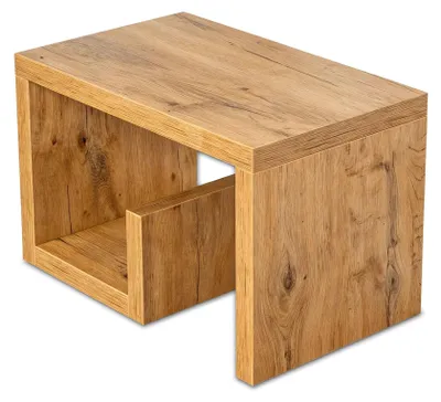 Produktbild von Couchtisch aus Wildeichenholz, 59 x 37 x 36 cm