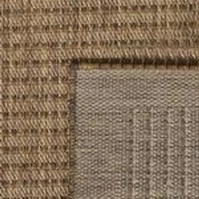 Produktbild von Outdoor Teppich Wetterfest, Pflegeleicht Stilvolles Modern Design, ideal für Terrasse, Balkon, Garten, Küche, Größe: 60 x 100 cm, Farbe: Braun