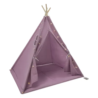 Image de Tente de jeu pour enfants avec éclairage  Tente de jeu pour enfants  Tente pour enfants violette  Pour 1 à 3 enfants    À utiliser à l'intérieur  Salon, chambre d'enfant, chambre à coucher