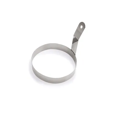 Zdjęcie produktu dla Pierścień do smażenia - stal nierdzewna - średnica 10 cm - idealny do smażenia jajek, omletów, sera itp