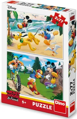 Immagine prodotto di Topolino fa sport: puzzle 2x77 pezzi