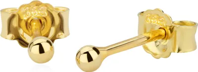 Produktbild von Paar 2mm Kugel Ohrstecker 8 Karat 333 Gelbgold Damen Stecker Ohrringen 2627