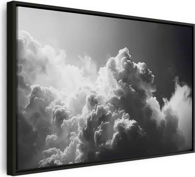 Produktbild von Italienischer Leinwand Leinwandbild - Extraordinary Phenomenon: The Sun Illuminating Dark Clouds 120x80 cm Muster b-H-10045-b-a