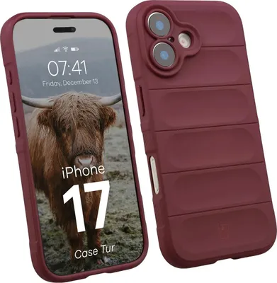 Produktbild von Robuste Handyhülle für iPhone 17, Bizon Case Tur, Burgunderrot