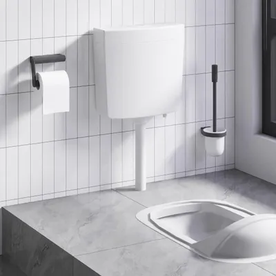 Produktbild von vidaXL Spülkasten Wasserzulauf Unten 3/6 L Weiß