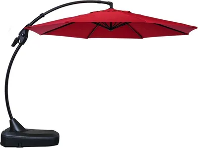 Immagine prodotto di Ombrellone grande da giardino 330 cm Deluxe con supporto per ombrellone, protezione solare UPF