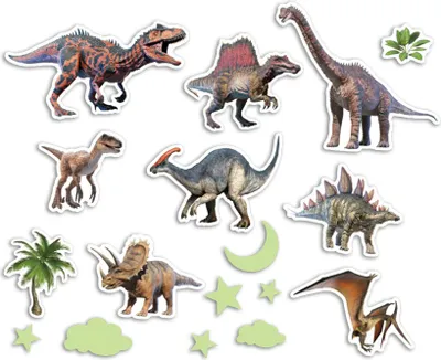 Image de Autocollants Dino qui brillent dans le noir
