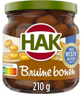 Produktbild von Hak Bruine Bonen uit Zeeland 210 g – Traditionelle braune Bohnen, gesund & herzhaft