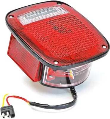 Produktbild von Rückleuchte mit Seitenmarker links US rot Jeep Wrangler TJ 96-06