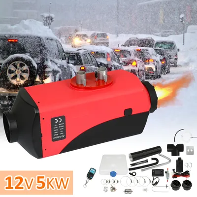 Immagine prodotto di TolleTour 5KW 12V Diesel Parcheggio Riscaldatore Auto Riscaldatore d'aria LCD Auto Camion per Camper Camion BarcheSilenziatore Rimorchio