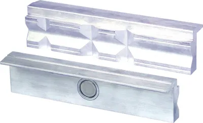 Immagine prodotto di Brockhaus Heuer ganasce di protezione della morsa con prismi per larghezza 140mm 1pair /Poliuretano- 109140 PACCHETTO PAIR