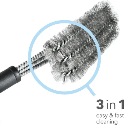 Image de Brosse à barbecue professionnelle 3 en 1