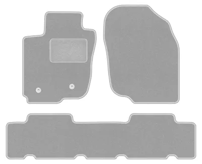 Productafbeelding van Velours automatten voor Toyota RAV4 III 2006-2013 (SUV) – 3-delig, grijs, op maat – Wielganizator OSLO