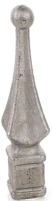 Produktbild von LogistSystem 1 Stück Zierspitze Metall - 160x40mm (HxB) / Basis: 32x32 Zaundekoration 40.093