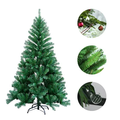 Immagine prodotto di Jopassy Albero di Natale decorazione di plastica con supporto 210cm verde