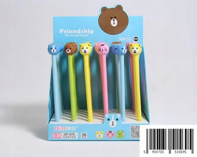 Produktbild von Kugelschreiber Teddybär - Bunter Stift für Schule & Büro - Süßes Schrein Design
