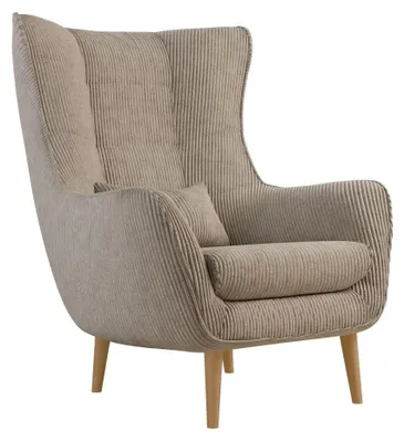 Produktbild von MIRJAN24 Polstersessel Estjano Cord, Ohrensessel, Relaxsessel, Stilvoll Wohnzimmer Sessel (Farbe: Poso 02)